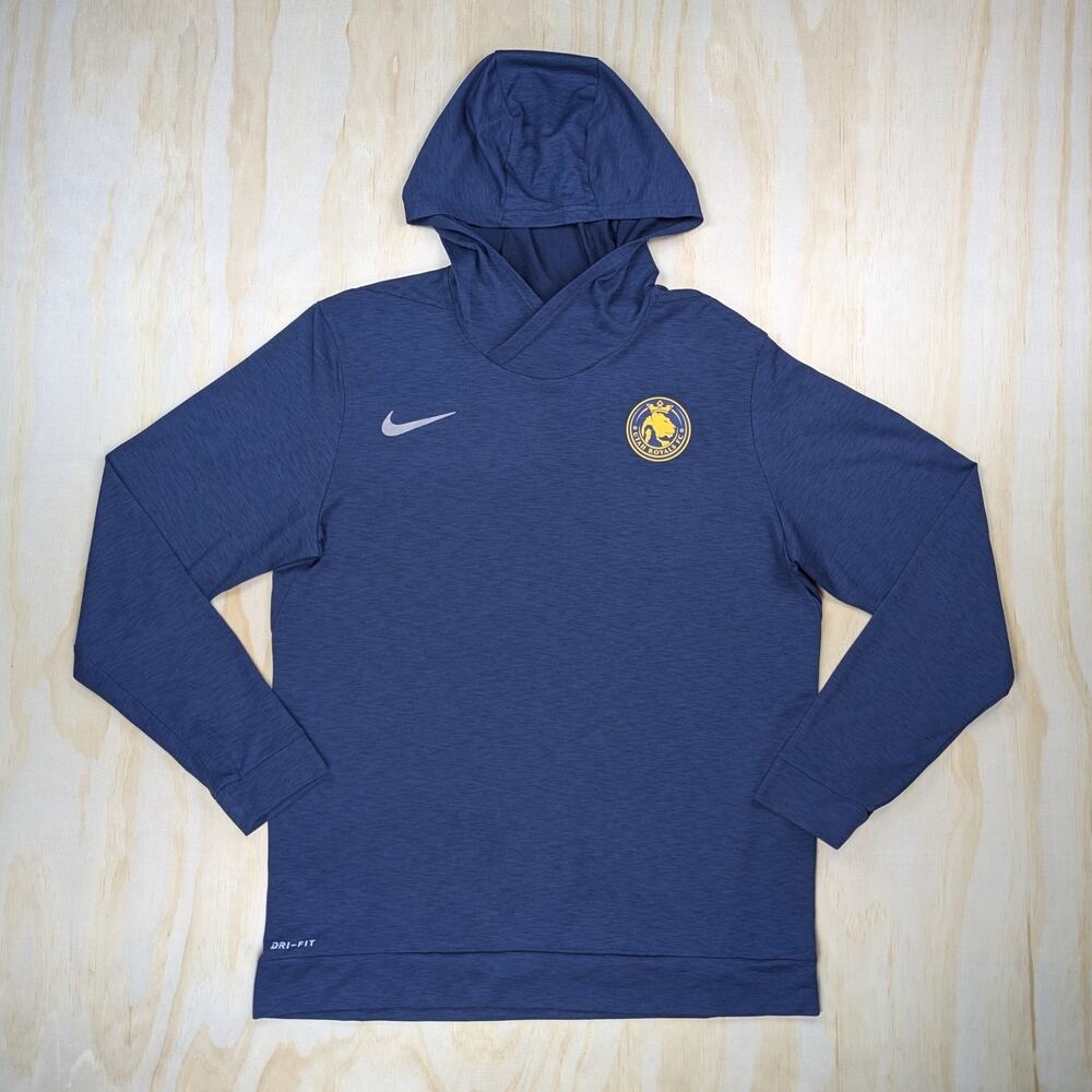 Nike Men's Large Utah Royals FC Dri-Fit Pullover Hoodie Blue Soccer NWSL
